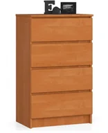 Komody - Wąska komoda na przybory biurowe olcha - Branni 3X - miniaturka - grafika 1