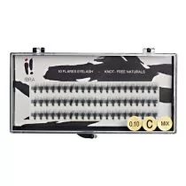 Ibra Kępki rzęs C Mix - Ibra 10 Flares Eyelash Knot Free Naturals C Mix Kępki rzęs C Mix - Ibra 10 Flares Eyelash Knot Free Naturals C Mix - Sztuczne rzęsy i akcesoria - miniaturka - grafika 1