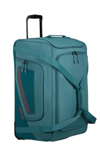American Tourister City Racer - Torba podróżna z kółkami 68 cm, 98 L - Dużo miejsca do przechowywania i oddzielny schowek na buty - Wodoodporny, wiele uchwytów, wytrzymały - Niebieski (Benzyna)