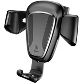 Uchwyty samochodowe do telefonów - Baseus Uchwyt grawitacyjny do kratki wentylacyjnej SUYL-01 Czarny - miniaturka - grafika 1