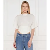 Bluzki damskie - Pinko Bluzka Ti Sento | Cropped Fit - miniaturka - grafika 1