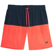 Spodenki męskie - Spodenki kąpielowe męskie 4F M025 czerwony neon 4FSS23UBDSM025 62N-M - miniaturka - grafika 1