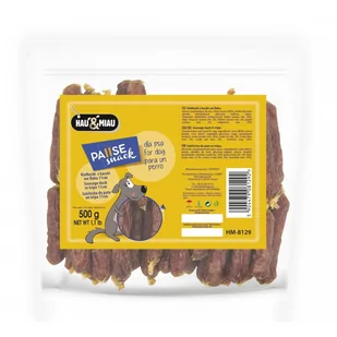 Hau&Miau Kiełbaski z kaczki we flaku 11 cm - Przysmaki dla psów - miniaturka - grafika 1