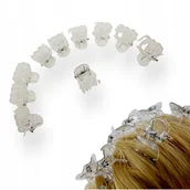 Ozdoby do włosów - Spinki do włosów Żabki bezbarwne Krabiki - miniaturka - grafika 1