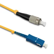Patchcordy - Qoltec Patchcord Światłowodowy SC/UPC-FC/UPC SM 9/125 G652D 1m 54315 - miniaturka - grafika 1