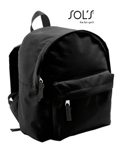 SOLs Bags 70101 Plecak dziecięcy Rider 12 x 25 x 30 cm - Kolor: Czarny - Rozmiar: 12 x 25 x 30 cm - Plecaki szkolne i tornistry - miniaturka - grafika 1