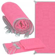 Ręczniki - Koc Plażowy 200X150 Cm Sand Free Mata Plażowa Dwuwarstwowa Różowa - miniaturka - grafika 1