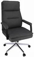 Fotele i krzesła biurowe - Elior Ciemnoszary fotel tapicerowany regulowany A6-F45 - miniaturka - grafika 1