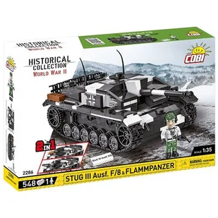 COBI 2286 Historical Collection WWII Działo StuG III Ausf.F/8 & Flammpanzer 536 klocków - Klocki - miniaturka - grafika 1