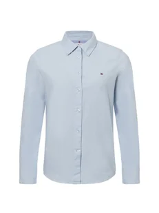 Tommy Hilfiger Damska bluzka koszulowa Kobiety Bawełna niebieski jednolity, 34 - Bluzki damskie - miniaturka - grafika 1