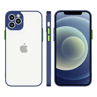 Milky Case silikonowe elastyczne półprzezroczyste etui do Samsung Galaxy S21+ 5G (S21 Plus 5G) granatowy - Etui i futerały do telefonów - miniaturka - grafika 1