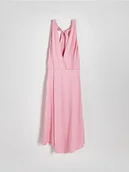 Sukienki - Reserved - Asymetryczna sukienka z odkrytymi plecami - fioletowy - miniaturka - grafika 1