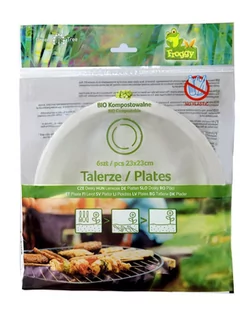 FROGGY (naczynia, sztućce, worki na odpady) TALERZE KOMPOSTOWALNE 6 szt - FROGGY - Talerze - miniaturka - grafika 2