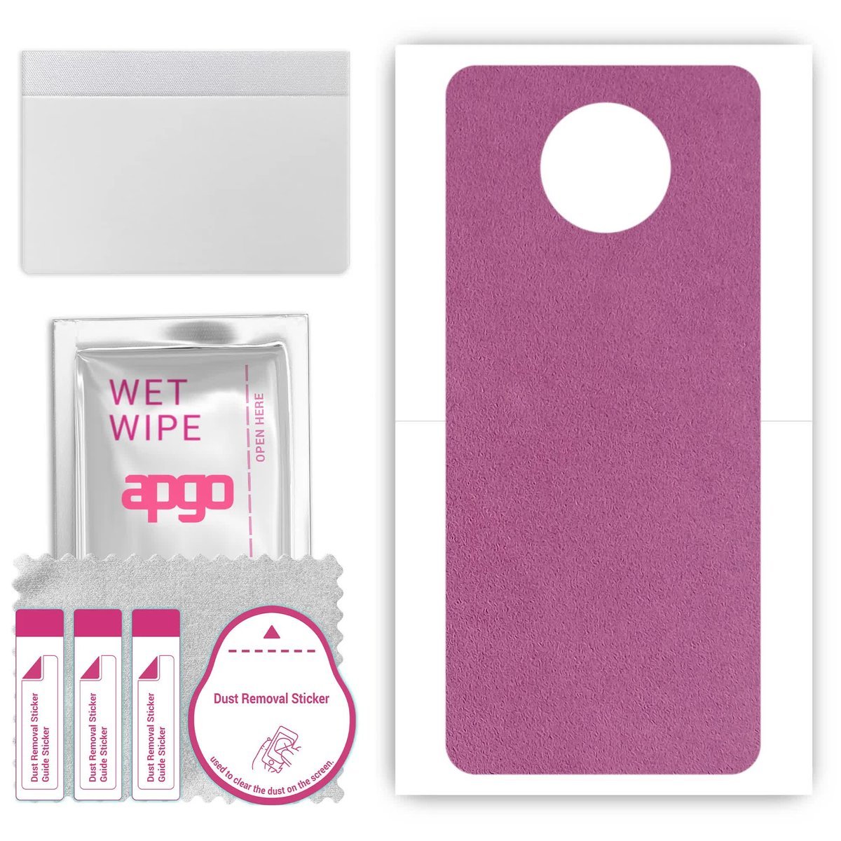 Folia naklejka skórka strukturalna na TYŁ Zamsz do Vivo Apex (2020) - Zamsz Fioletowy - apgo SKINS