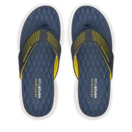 Klapki i japonki męskie - Japonki Skechers Vapor Foam Sandal-Sayto 232894/NVYL Granatowy - miniaturka - grafika 1