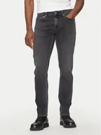 Spodnie męskie - Calvin Klein Jeans Jeansy J30J327154 Czarny Slim Fit - miniaturka - grafika 1