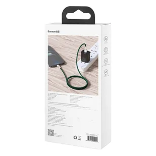 Baseus Cafule Metal Data kabel USB Typ C - Lightning 20 W Power Delivery 2 m zielony (CATLJK-B06) - Kable USB - miniaturka - grafika 6
