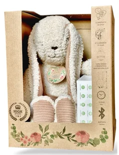 Libra Królik Szumio z lampką dźwiękiem czujnikiem bluetooth beżowy - Szumiące zabawki - miniaturka - grafika 1