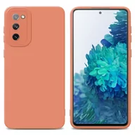 Etui i futerały do telefonów - Pokrowiec Etui Do Samsung Galaxy S20 FE w FLUID JASNY POMARAŃCZOWY TPU Silikonowe Obudowa Ochronny Case Cover Cadorabo - miniaturka - grafika 1