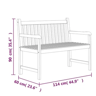 4-częściowy zestaw mebli ogrodowych, lite drewno tekowe - Meble ogrodowe - miniaturka - grafika 12