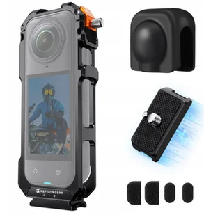 Frame Mount Klatka Ochronna Ramka 2x Iso 1/4 Gopro Dekielek Do Insta360 X5 / Kf31.182 - Akcesoria do kamer sportowych - miniaturka - grafika 1