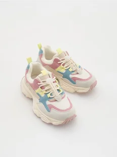 Reserved - Lekkie sneakersy - beżowy - Buty dla dziewczynek - miniaturka - grafika 1