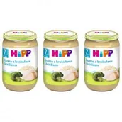 Dania dla dzieci - Hipp Risotto z brokułami i królikiem po 7. miesiącu zestaw 3 x 220 g - miniaturka - grafika 1