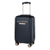 Walizki - Mała kabinowa walizka PUCCINI LOS ANGELES ABS017C 1 Czarna - miniaturka - grafika 1