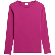 Koszulki i topy damskie - ND05_K15263-XS 4FAW23TLONF167 53S Koszulka damska longsleeve 4F F167 ciemny róż 4FAW23TLONF167 53S r.XS - miniaturka - grafika 1