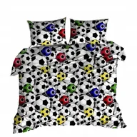 Pościel - pościel bawełna lux 220x240 + 2 poszewka B 285-1 piłki kolorowe - miniaturka - grafika 1