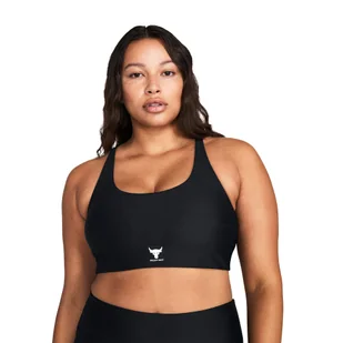 Biustonosz fitness Under Armour Project Rock All Train Crossback - Bielizna sportowa damska - miniaturka - grafika 1