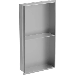 Mexen X-Wall-NR półka wnękowa bez kołnierza z półką 60 x 30 cm, inox - Półki łazienkowe - miniaturka - grafika 1