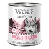Mokra karma dla psów - Wolf of Wilderness Adult “Expedition”, 6 x 800 g - Wooded Trails - Drób z cielęciną - miniaturka - grafika 1