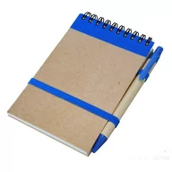 Notesy i bloczki - Upominkarnia Upominkarnia Notes eco z długopisem Niebieski Beżowy 5 szt uniwersalny 115700-uniw - miniaturka - grafika 1