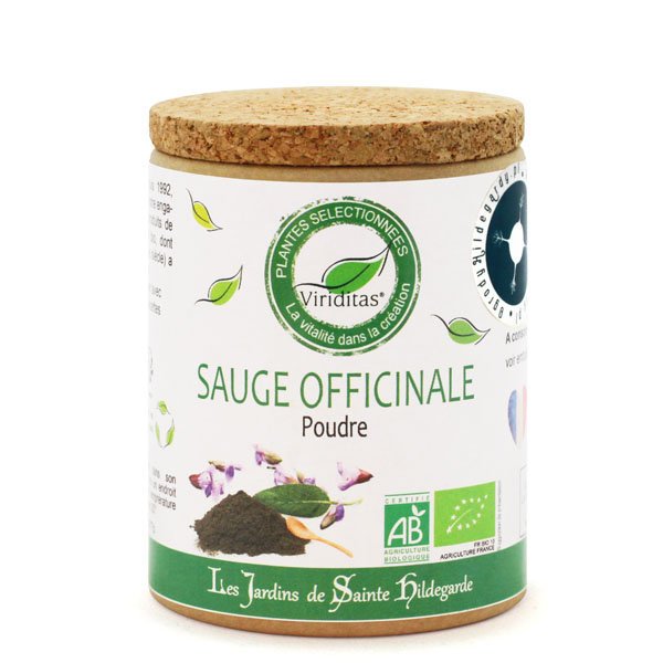 Przyprawy i zioła - Szałwia lekarska liść w proszku 40g Bio* / Les Jardins de Sainte-Hildegarde