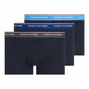 TOMMY HILFIGER BOKSERKI MĘSKIE MAJTKI TRUNK 3P WB TRUNK GRANATOWE r.M - Majtki męskie - miniaturka - grafika 1
