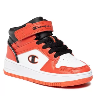 Buty dla chłopców - Sneakersy Champion - Rebound 2.0 Mid S32262-CHA-WW006 Wht/Orange/Nbk - grafika 1