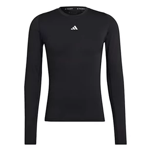 adidas Męska koszulka z długim rękawem Tf LS Tee, czarna, L, czarny, L - Koszulki męskie - miniaturka - grafika 1