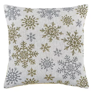 Dakls Poszewka na poduszkę Snowflakes biały, 40 x 40 cm - Poszewki na poduszki - miniaturka - grafika 1