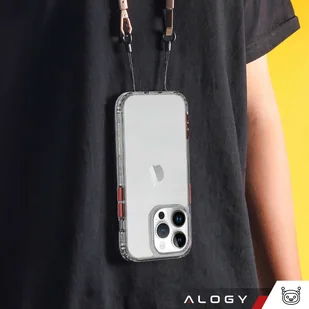 Etui na telefon Alogy Protective Case obudowa ochronna do Apple iPhone 14 Pro Czarno-przezroczyste + Szkło - Etui i futerały do telefonów - miniaturka - grafika 8