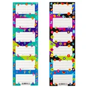 Szkolne artykuły papiernicze - Naklejki Na Zeszyt Literki/Cyferki Starpak 494481 - miniaturka - grafika 1