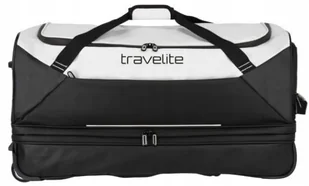 Torba Podróżna na kółkach Travelite Basics 70cm Czarno Biała poszerzana - Torby podróżne - miniaturka - grafika 1