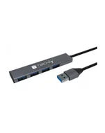 Huby USB - Hub USB Techly 4-portowy USB3.2 Gen1 - miniaturka - grafika 1