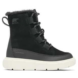 Śniegowce Sorel Explorer™III Lace Wp 2088512010 Czarny - Buty dla dziewczynek - miniaturka - grafika 1