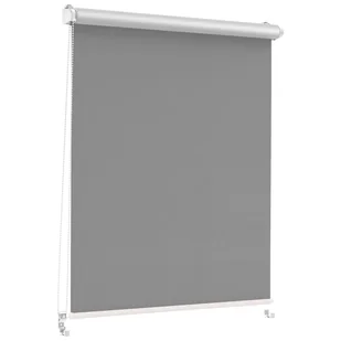 Roleta zaciemniająca Silver Click 88.5 x 215 cm grafitowa termoizolacyjna - Rolety - miniaturka - grafika 1