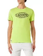 Koszulki męskie - Lacoste T-shirt męski, Limonkowa zieleń, XS - miniaturka - grafika 1