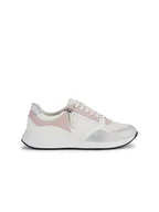 Trampki damskie - Geox Skórzane sneakersy "Blumya" w kolorze biało-jasnoróżowym - miniaturka - grafika 1