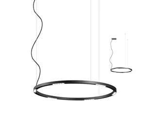 Redo 01-2207 - LED Żyrandol na lince UNION LED/50W/230V 3000K śr. 90 cm czarny - Lampy sufitowe - miniaturka - grafika 1