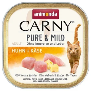 Animonda Carny Pure & Mild Kurczak + Ser tacka 100g - Mokra karma dla kotów - miniaturka - grafika 1
