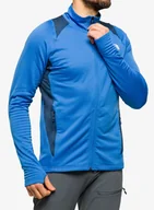 Bluzy sportowe męskie - Bluza bez kaptura The North Face AO Full Zip - sonic blue - miniaturka - grafika 1